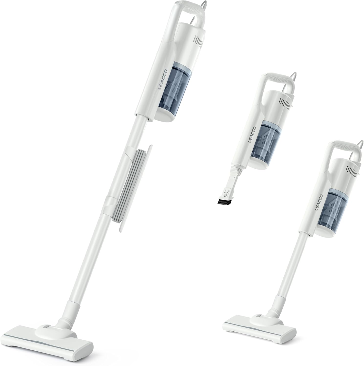 掃除機 コード式 38000Pa Leacco 【2025革新モデル】1.1kg超軽量 サイクロン式 コード式掃除機 ハンディスティ