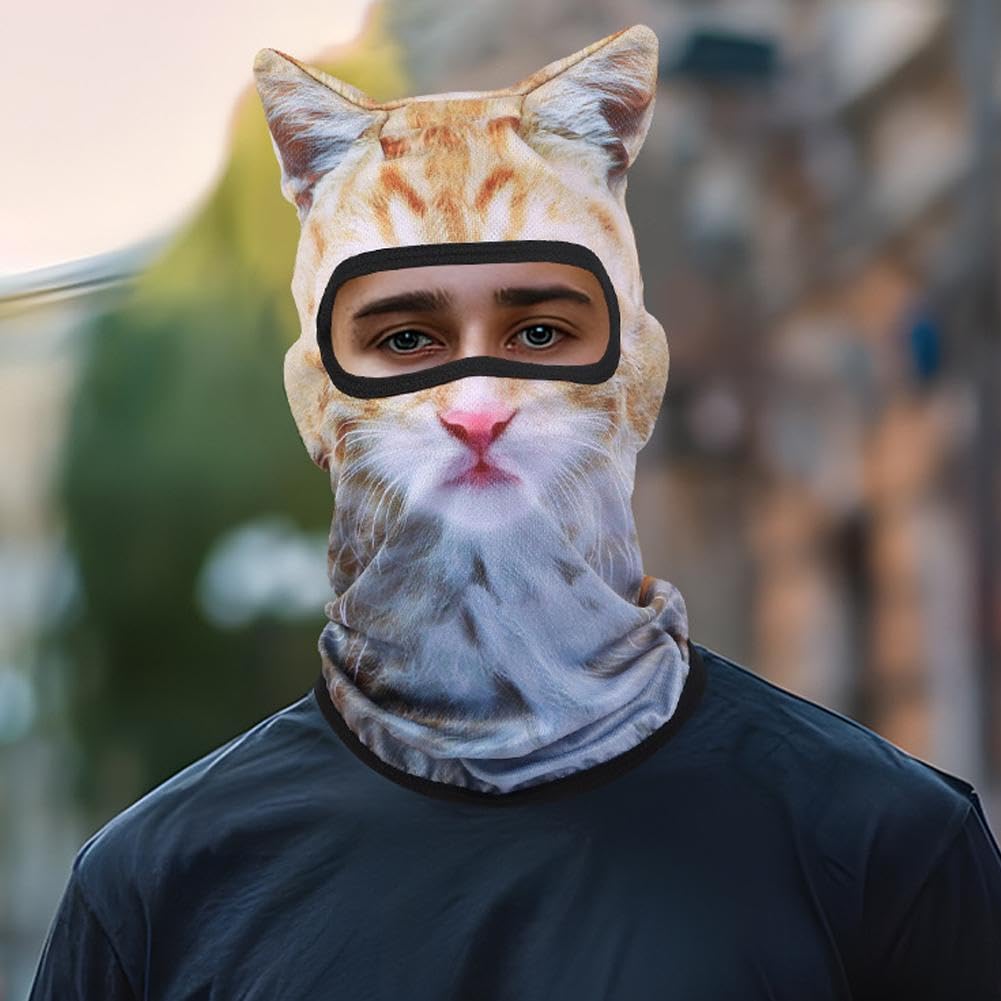 Amazon.com: 3D Cat Ski Balaclava Sheisty Face Mask with Ears