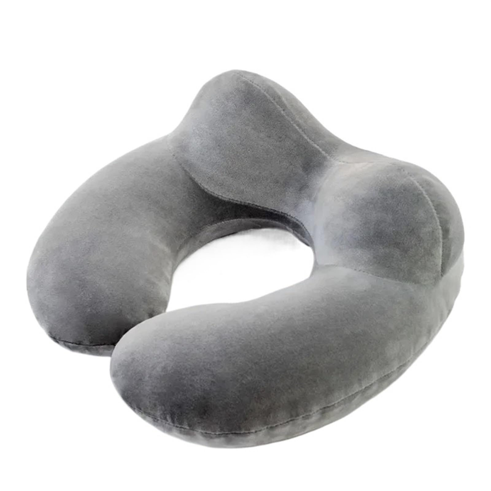 YShiuoL Neck Pillow U-Shape Travel Pillow for Airplane Inflatable Neck Accessories Comfortable Pillows for Sleep Home Textile(Grey)