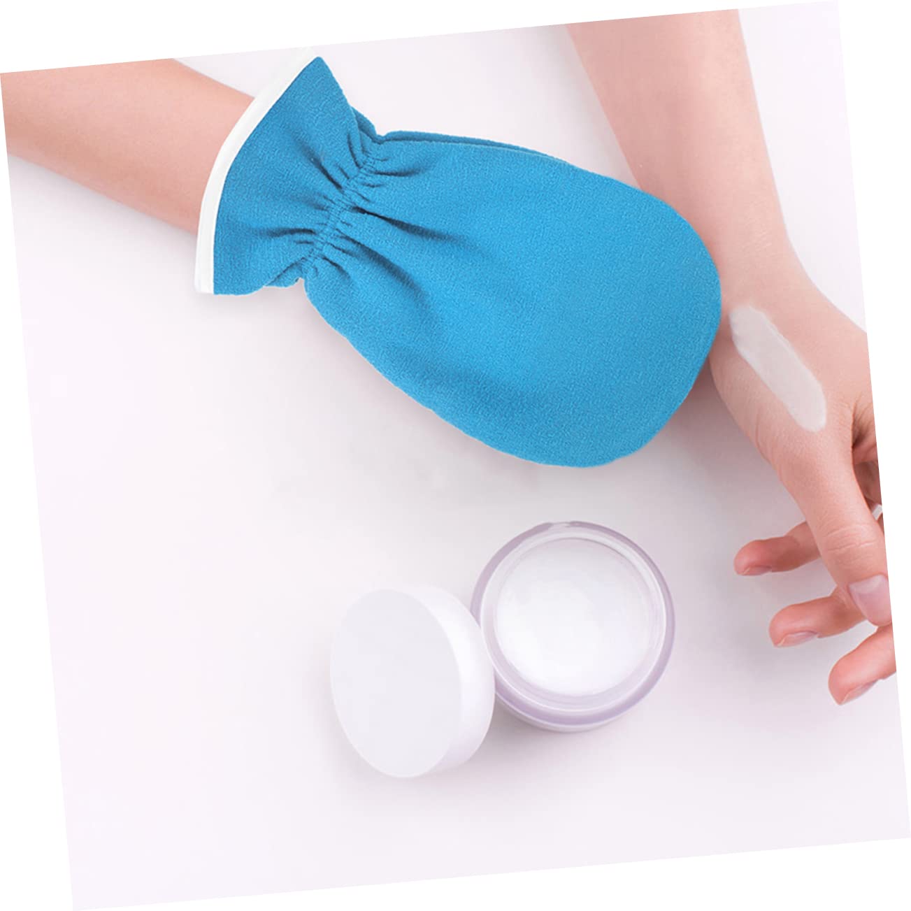 FRCOLOR 5paia Esfolianti Per Spa Essenziali Idratanti e Ristrutturanti Per Trattamenti Notturni Blu Della Per Secche e Screpolate