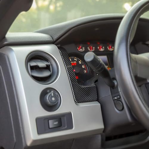 Miniatura 7 de Voodonala Para Ford F150 Dash Cover Dashboard Accesorios decorativos para F150 2009-2014 (fibra de carbono)