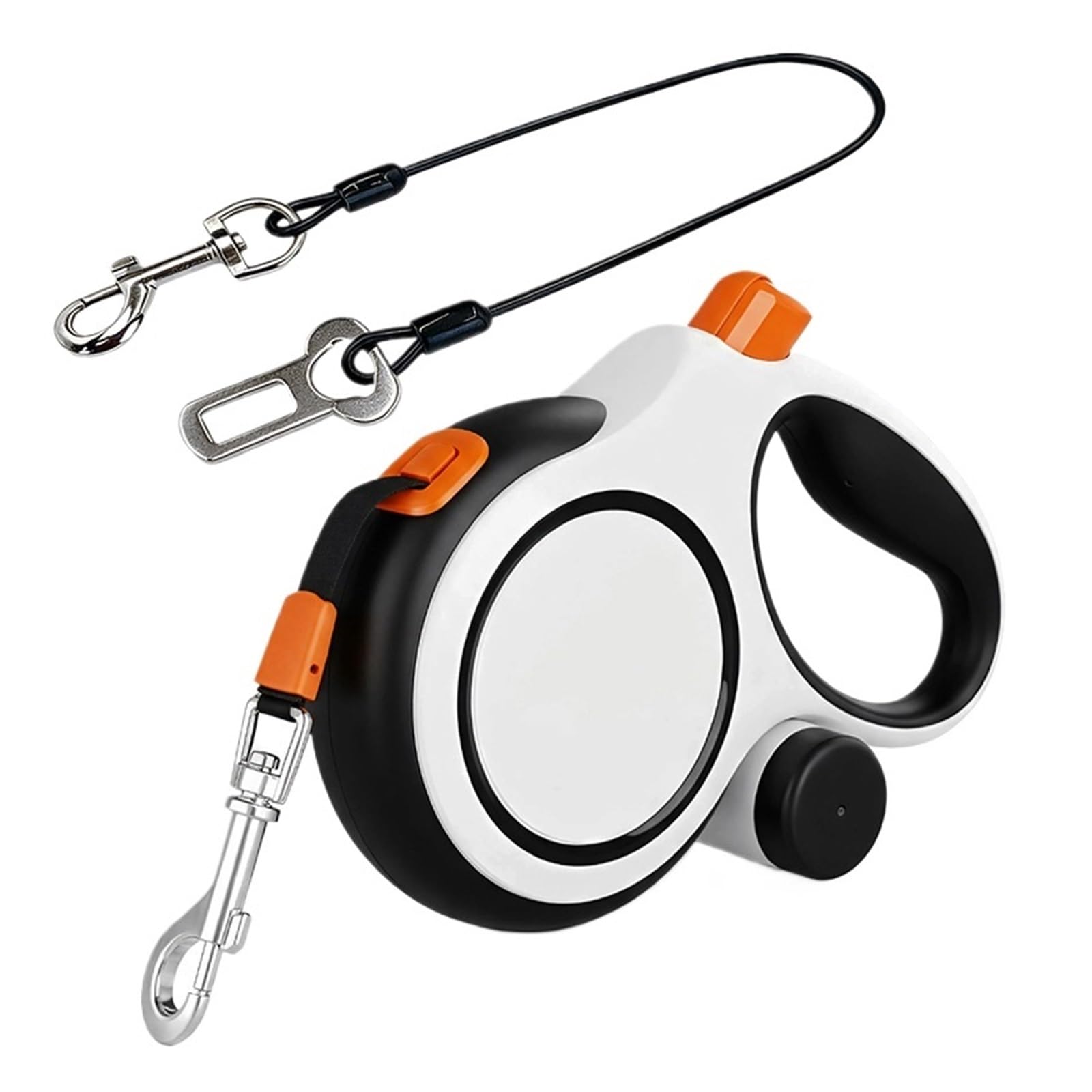 1 Laisse rétractable for Chien de 8 m for Grands Chiens.(Set White 2-in-1)