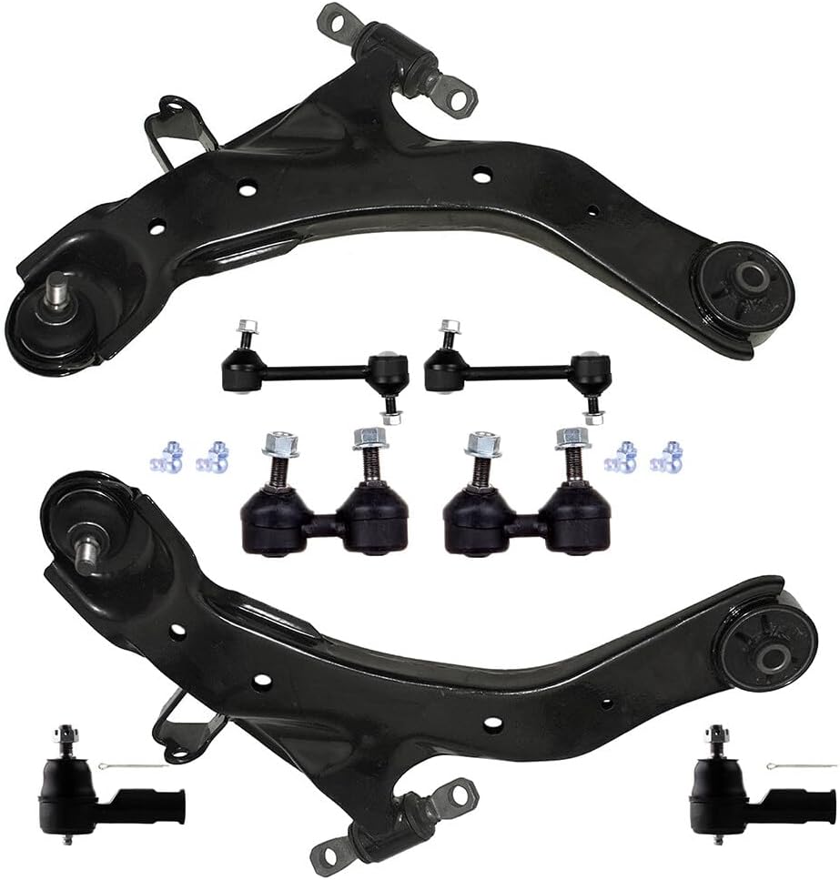 ASAPE Front Control Arm And Ball Joint Tie Rod Suspension Kit Replacement for 2001-2006 for HYUNDAI for Elantra - 8PCS Set
