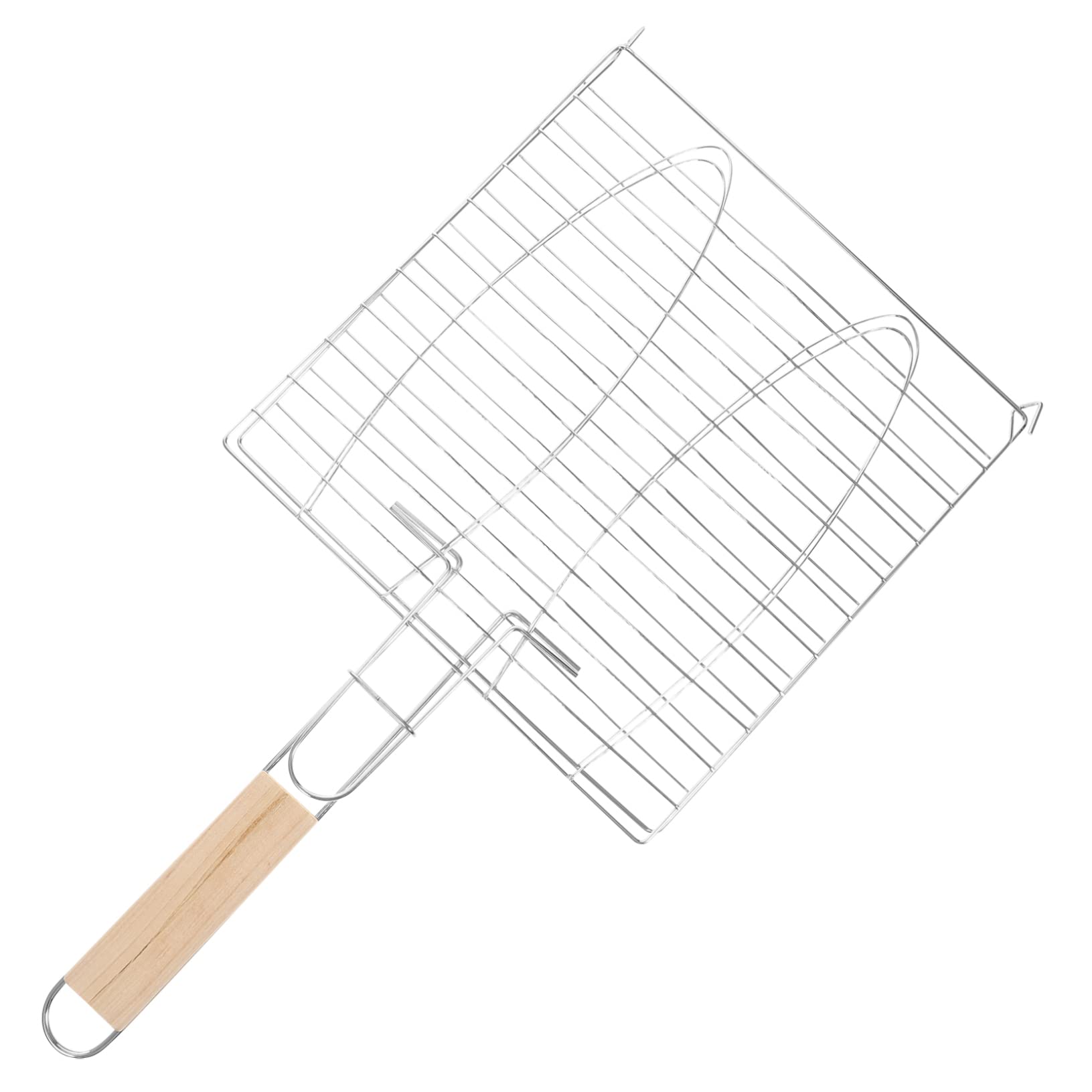 ifundom Grill Fish Basket Bbq Net Clamp Bbq Clip Folder Grilling Accessory Durable for Picnics and Dinners Random Color
