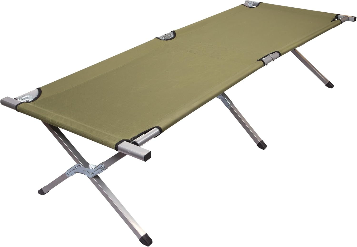 Trailblazer GI-Style Heavy Duty Folding Steel Cot | Sturdy Military-Style Camping Cot | Durable Steel Frame | Portable Foldable Design for Outdoor Adventures | Emergency Use | Survival & Prepper Gear