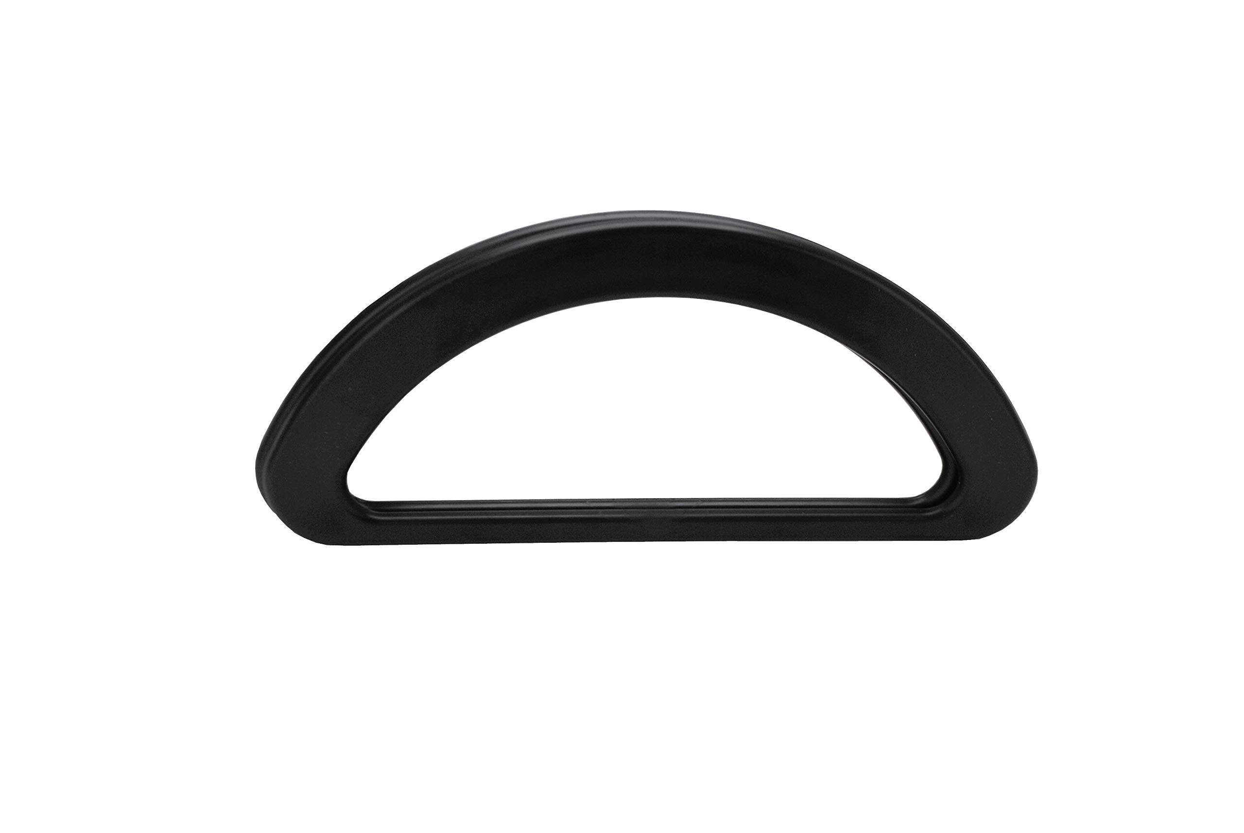 Linic Products UK Made Bag/Purse Handles, Plastic, D' Shaped, Black Handles for Making Your own Bags. (S7854)
