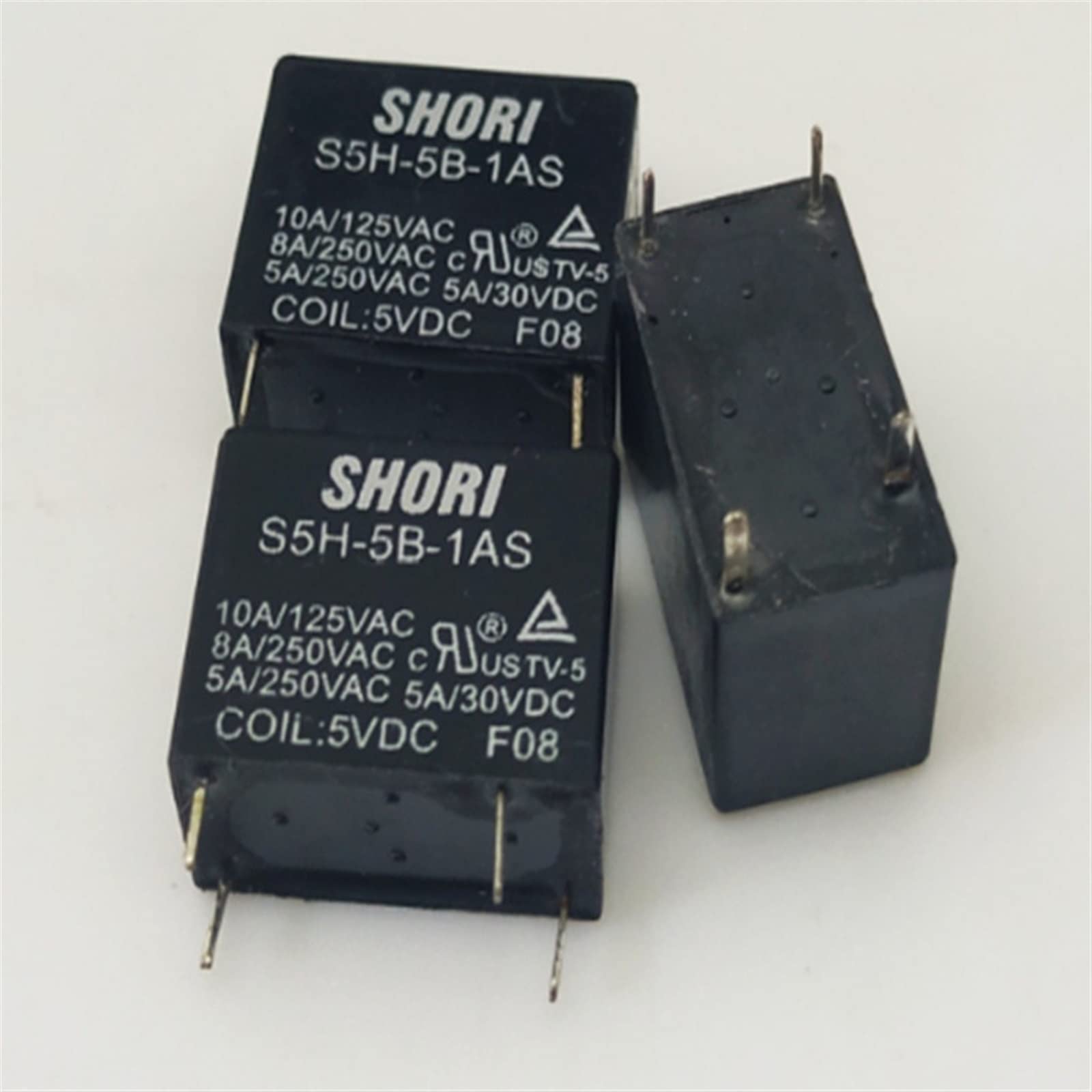 GVBAEPIEO 20PCS/LOT 100% Original Relay S5H-5B-1AS 5VDC S5H-12B-1AS 12VDC S5H-24B-1AS 24VDC 4PIN 10A(S5H-5B-1AS)