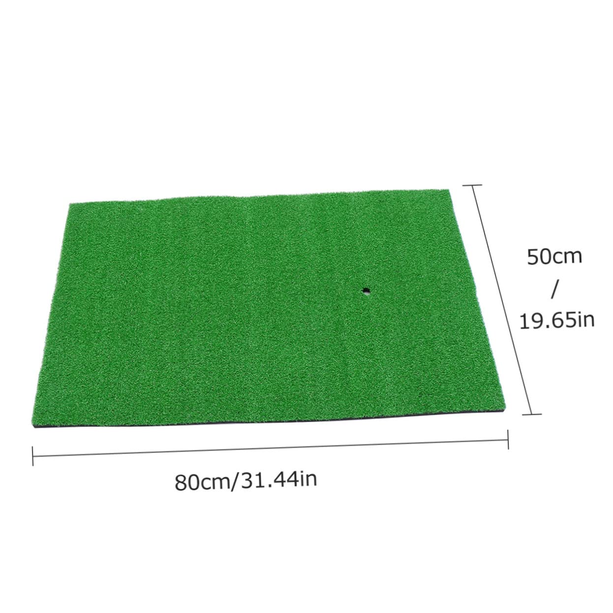 Totority Simple Creative Golf Hitting Mat Practice Turf Durable Tear Resistant Surface for Realistic Simulation for Golf Training and Chipping