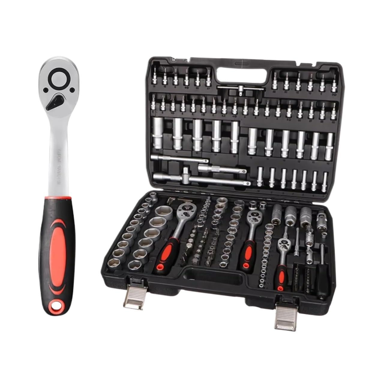 Maletín herramientas multiusos Juego Herramientas Llave Trinquete Juego Enchufes 172 Piezas Con Trinquetes En Un Juego Versátil 172 Piezas Juego De Herramientas De Reparación Automóviles