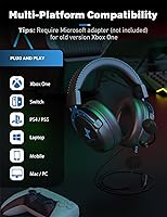 Vista 5 de DEEBOX Gaming Headset for PC, PS5, PS4, Xbox, Gaming Headphone with Detachable Noise Canceling Mic, Wired Gaming Headsets 3.5mm for PC, Laptop, Mac