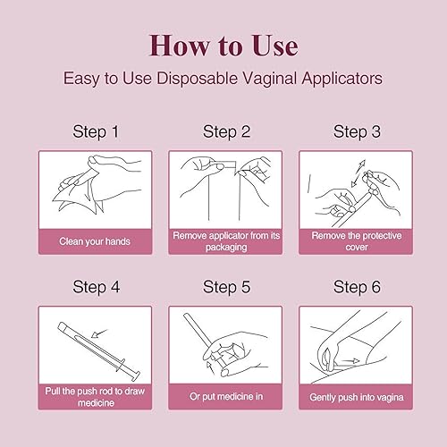 Miniatura 8 de 20 paquetes de aplicadores de crema vaginal desechables – Se adapta a premarin, estrace, presiembra, lubricantes, cremas y la mayoría de los geles