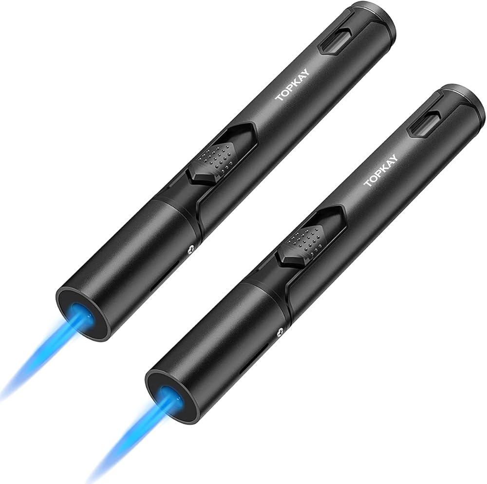Torch Lighters, 2 Pack, Butane Lighters, Adjustable Jet...