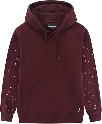 Mens Tie-Dye/Gradient Hoodie Fleece Lined/Terry Pullover Hooded Sweatshirts