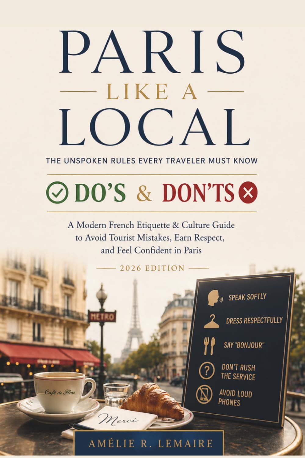 Paris Like a Local - The Unspoken Rules Every Traveler Must Know: A Modern French Etiquette & Culture Guide to Avoid Tourist Mistakes, Earn Respect, and Feel Confident in Paris (2026 Edition)
