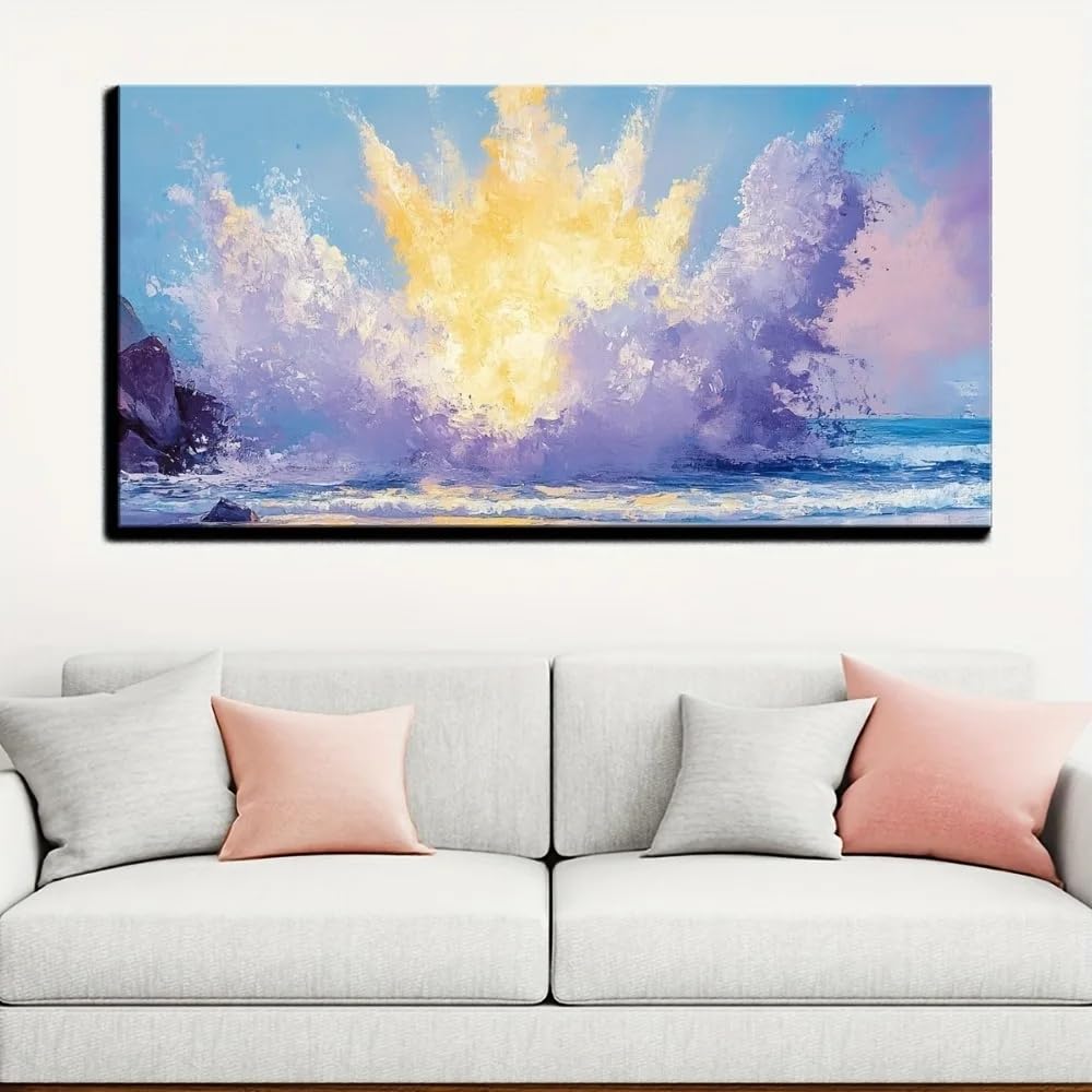 GOSRD Abstract Wall Art Modern brown canvas print home wall decoration For Living Room Bedroom Office Home interior Decoration(70X140cm/Frameless)