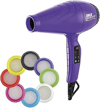 BaByliss Pro - Secador luminoso ionico, 6 ajustes de calor y velocidad,  2100 W, color violeta : Amazon.es: Belleza