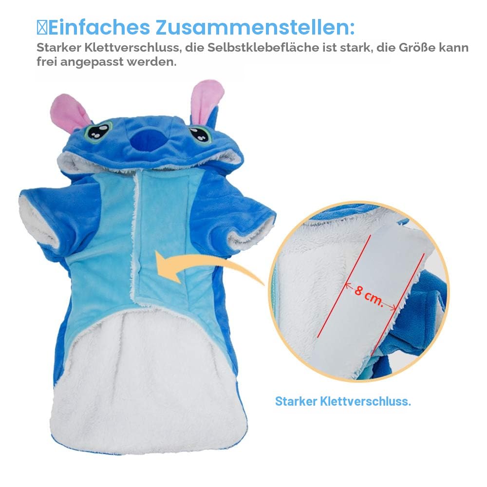 Gimilife Hundekostüm, Hunde-Kapuzenpullover, Halloween-Kostüm, Haustier-Weihnachts-Pyjama-Outfit, Haustiermantel, Cartoon-Kostüme für kleine, mittelgroße und große Hunde und Katzen für Halloween
