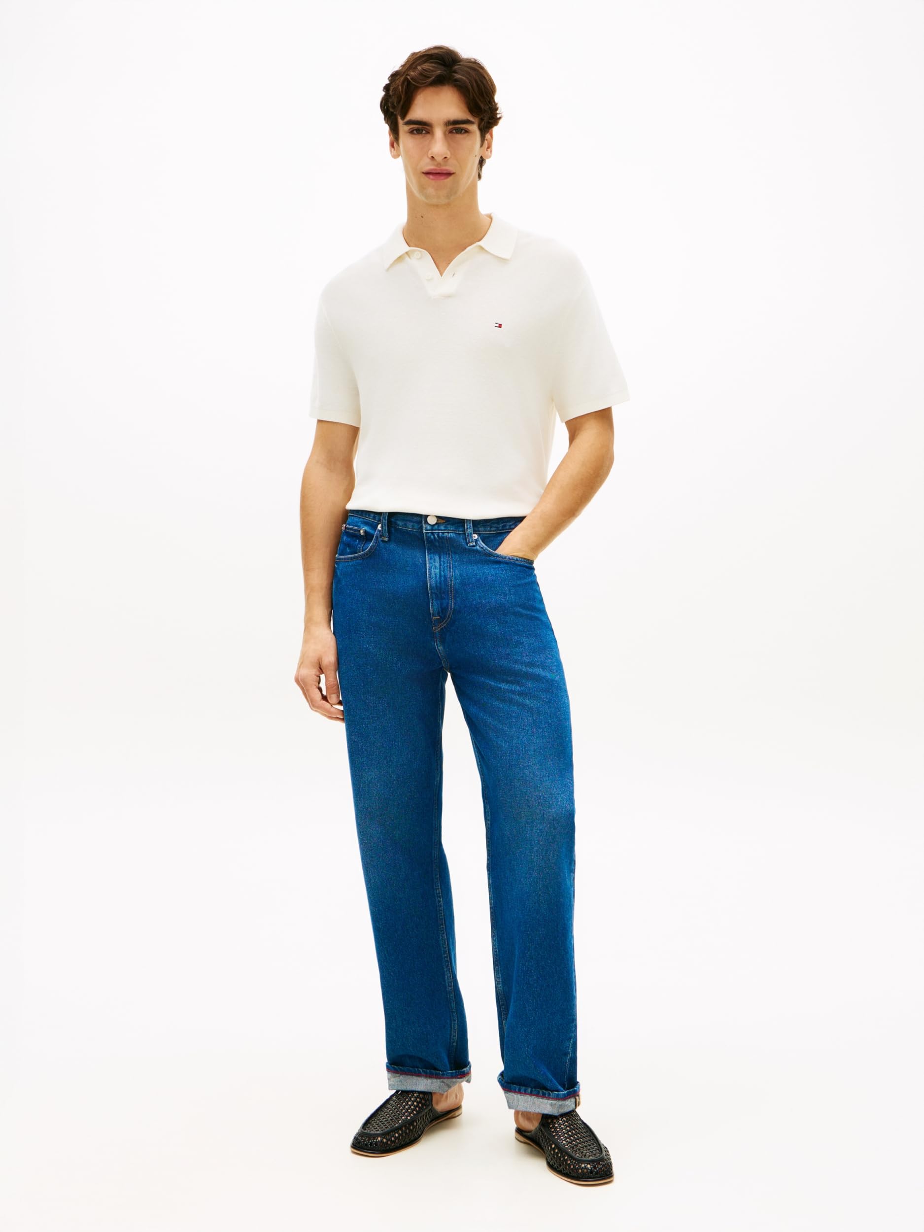 Tommy Hilfiger Cool Touch Structure SS Polo Mw0mw42795 Altri Maglioni Uomo (Pacco da 1)
