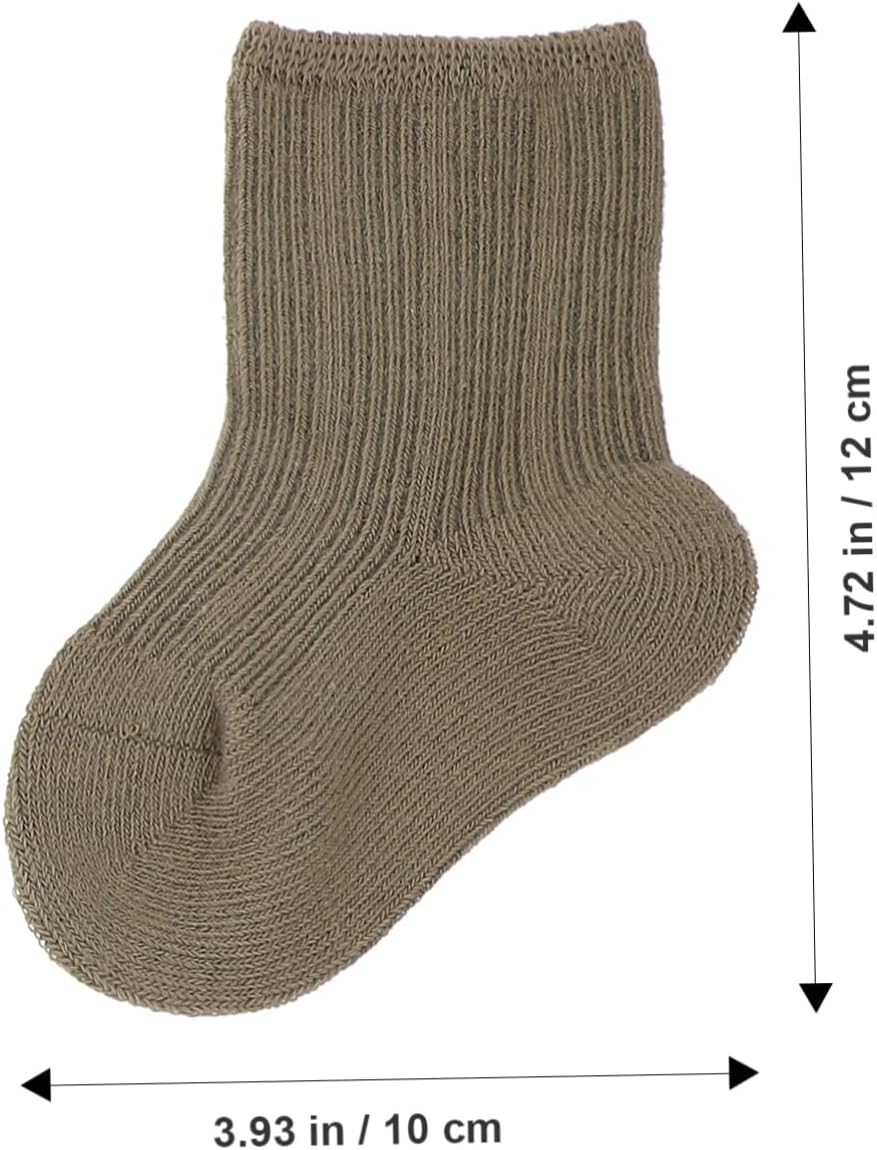 BESTonZON 3pairs Warm Socks Non-slip Mid Tube Socks for Newborns and Toddlers Soft and for s Months