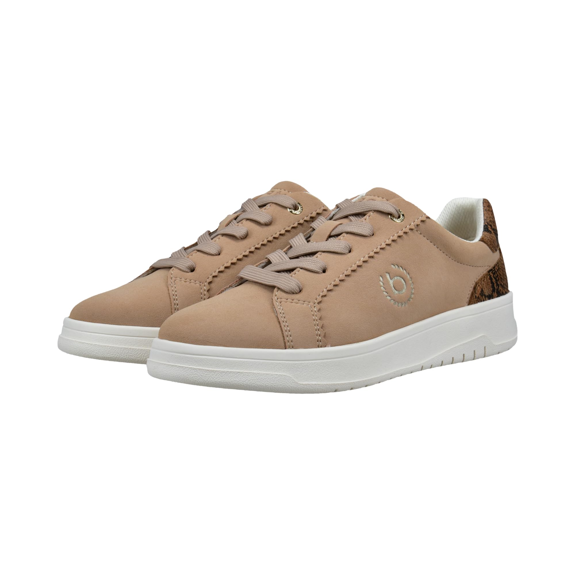 bugatti Women's Trainers 435AQG175558-5283, 42, Beige/Reptile Print