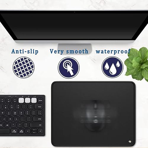 Miniatura 6 de Alfombrilla de conexión a tierra para mouse de oficina para trabajar a tierra, alfombrilla de mouse de 11.8 pulgadas x 9.8 pulgadas