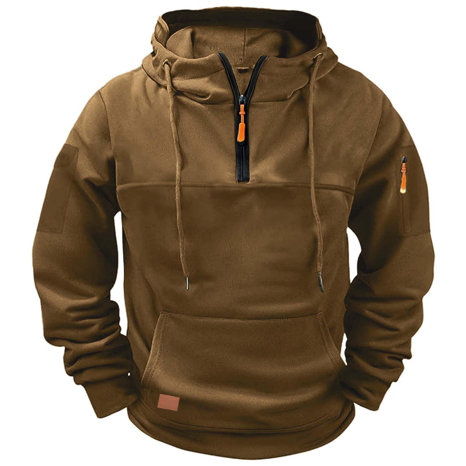 Huytertdr Men's Brown Work Coats For