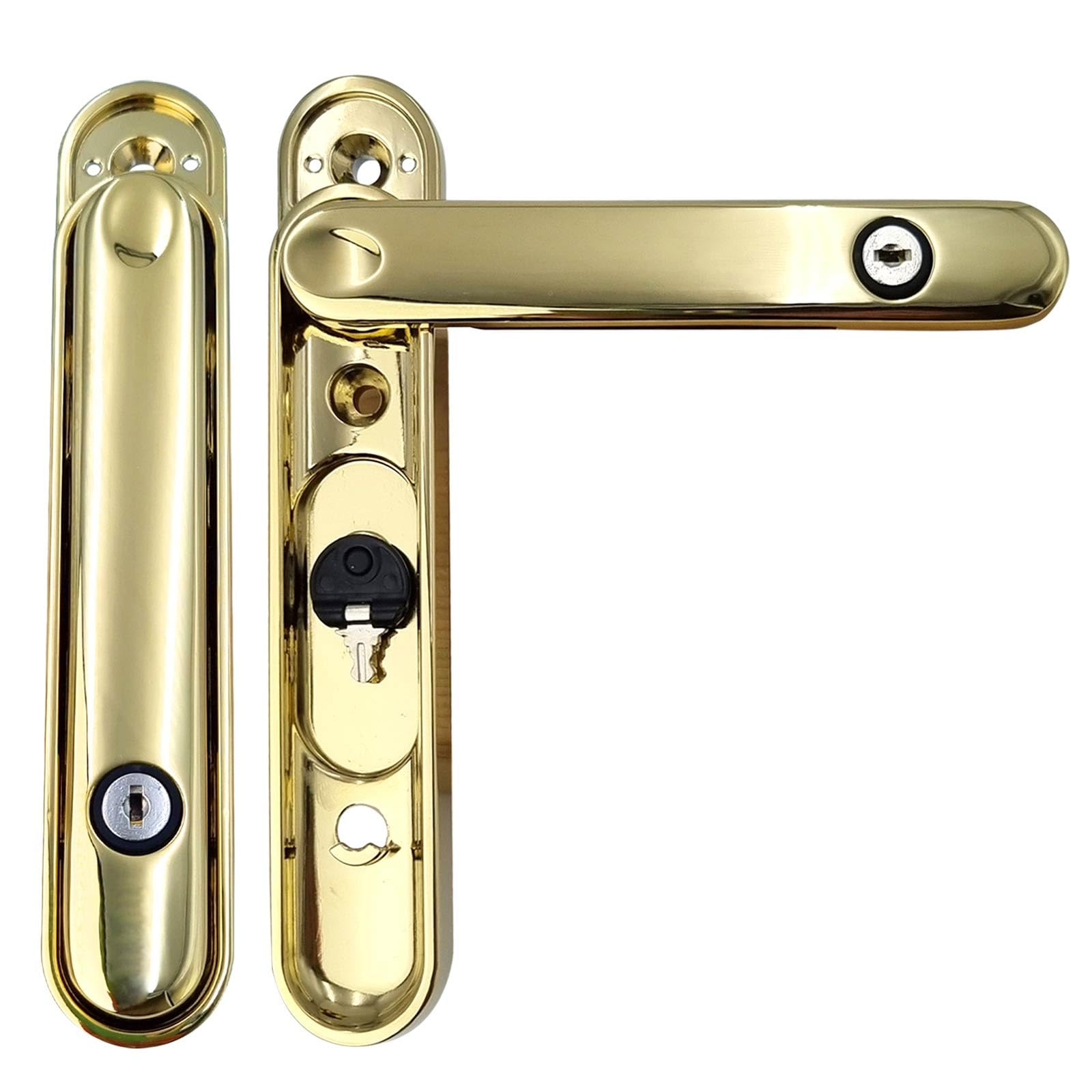 Truly PVC Limited greenteQ Clearline CentreFold Intermediate Bifold Patio Door Handle (3 Pack) - Gold (Polished)