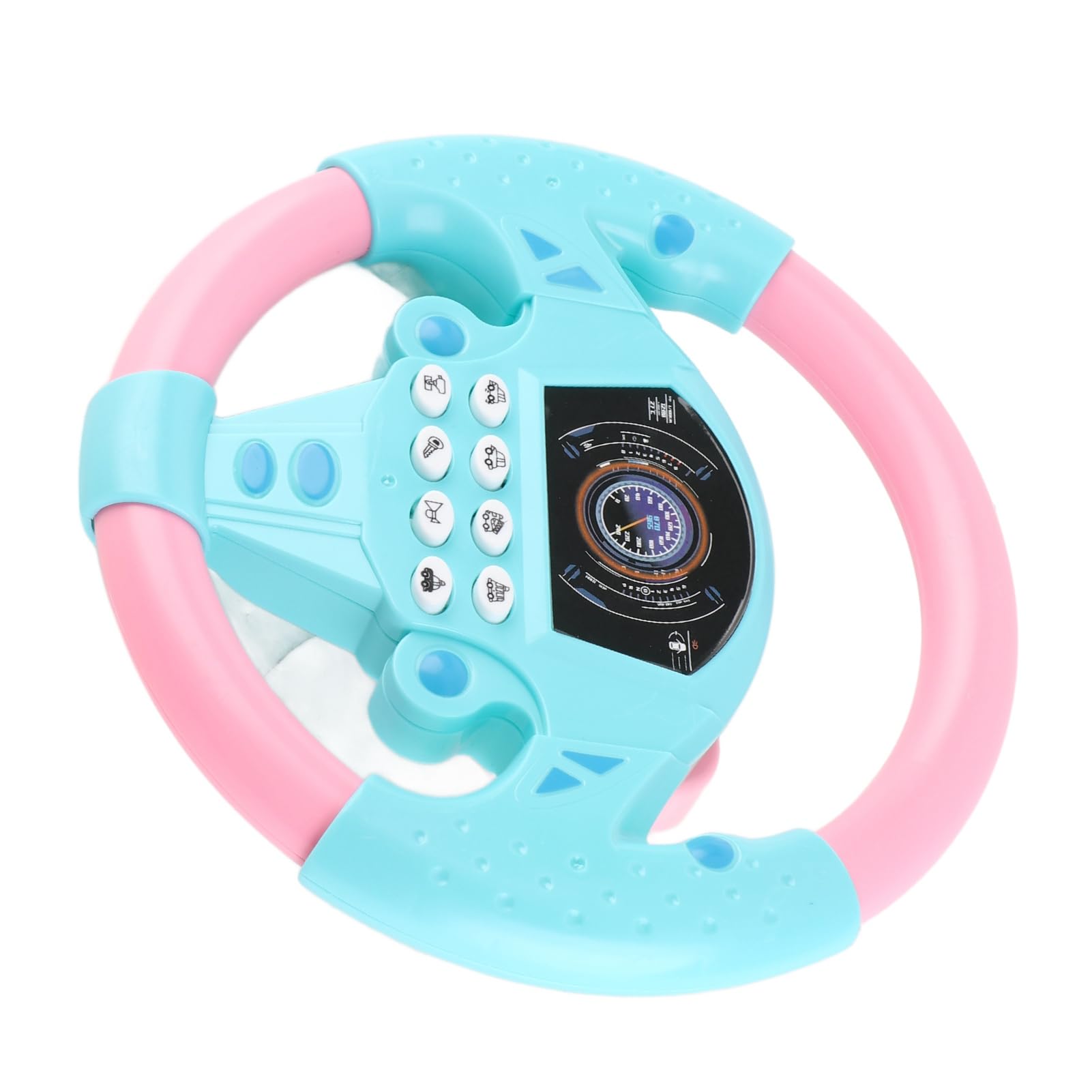 Bebé Coche Volante Juguete Interactivo Volante Herramienta Musical Niños Fingiendo Jugar Juguete con Taza Chupando para Niños de 4-6 años (Rosa)