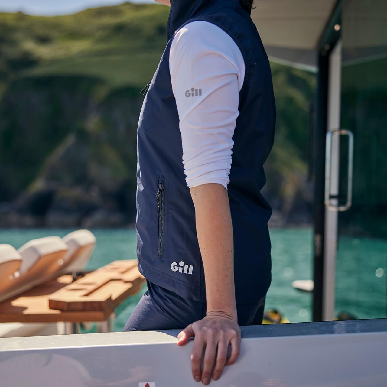 Gill Womens Crew Pilot Outer Vest - Breathable, Waterproof & Windproof