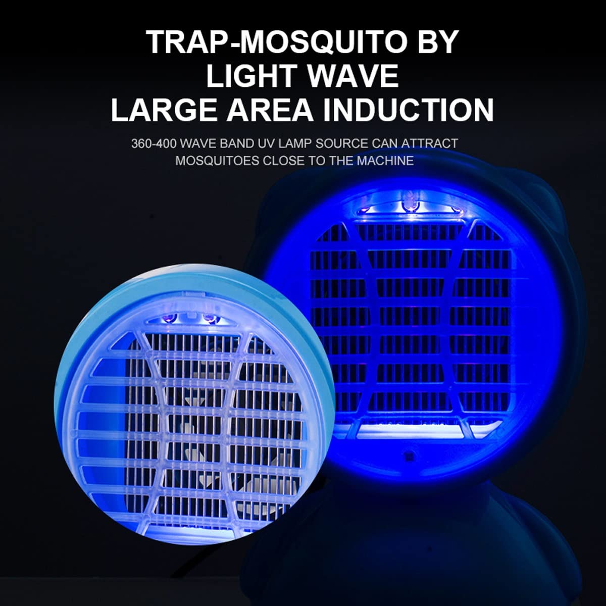 Lámpara antimosquitos, Asesino de Mosquitos con Descarga eléctrica portátil para el hogar: Control físico silencioso de Mosquitos, Ahorro de energía, Asesino de Mosquitos para Interiores y e