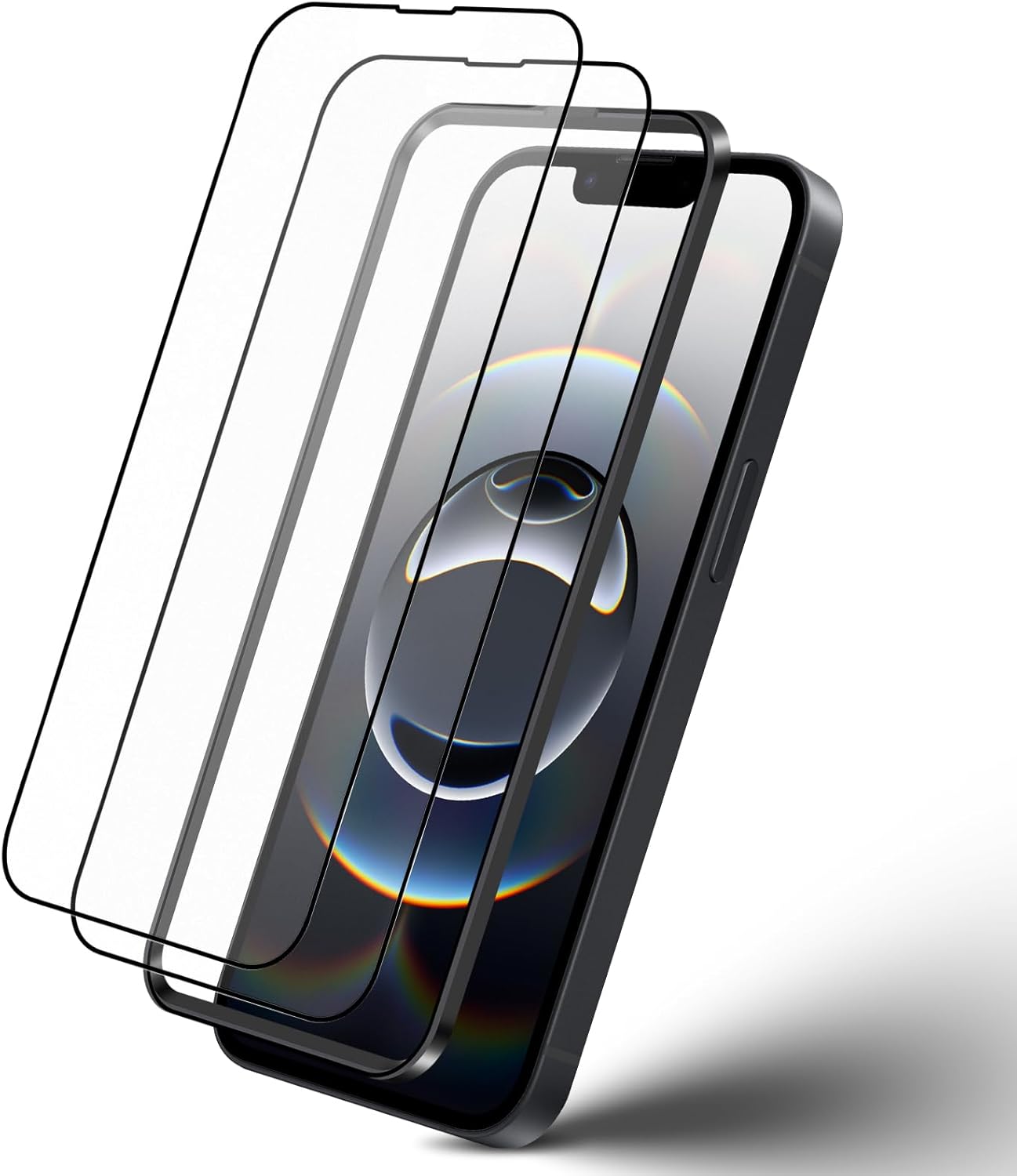 für Panzerglas Matt für iPhone 16e/14/13/13 Pro Schutzfolie, 2 Stück Entspiegelt Displayschutzfolie Matte Glas, 9H Härte Anti-Glare Anti-Fingerabdruck Schutzglas, Einfache Installation - Amazon product rated Grade A