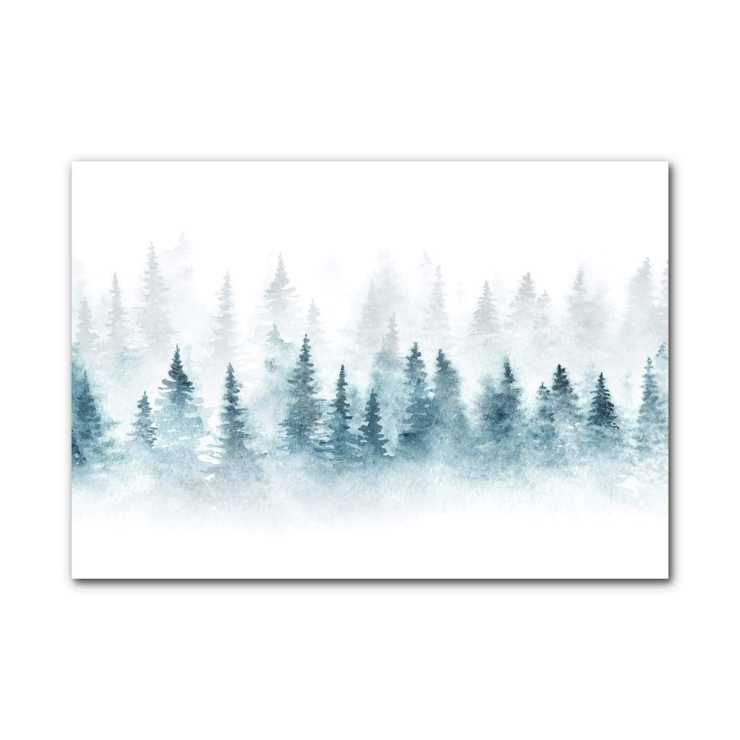 Image Tableaux la Mur en Verre Trempé Tulup Sapin Neige Noël 100x70