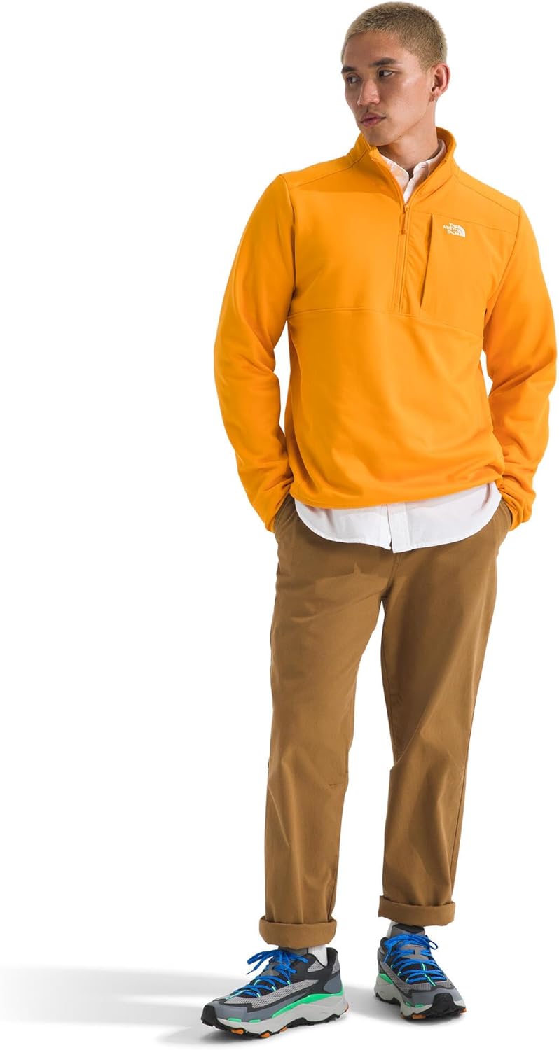 THE NORTH FACE Men's TNF Performance Fleece 1/4 Zip Jacket | Lightweight Pullover With Secure Zip Chest Pocket
