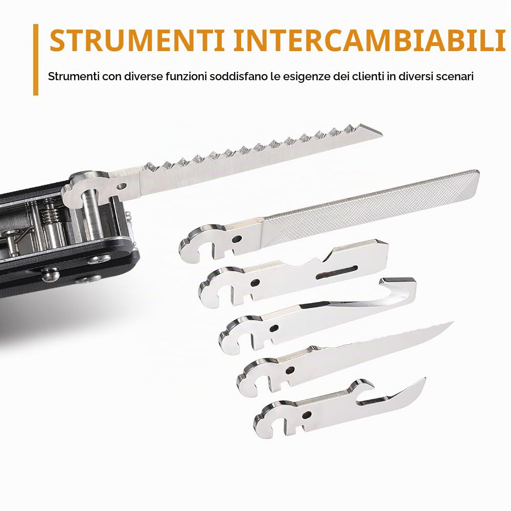 ROXON S805G Flex Titan - Multitool modulare con pinza fissa