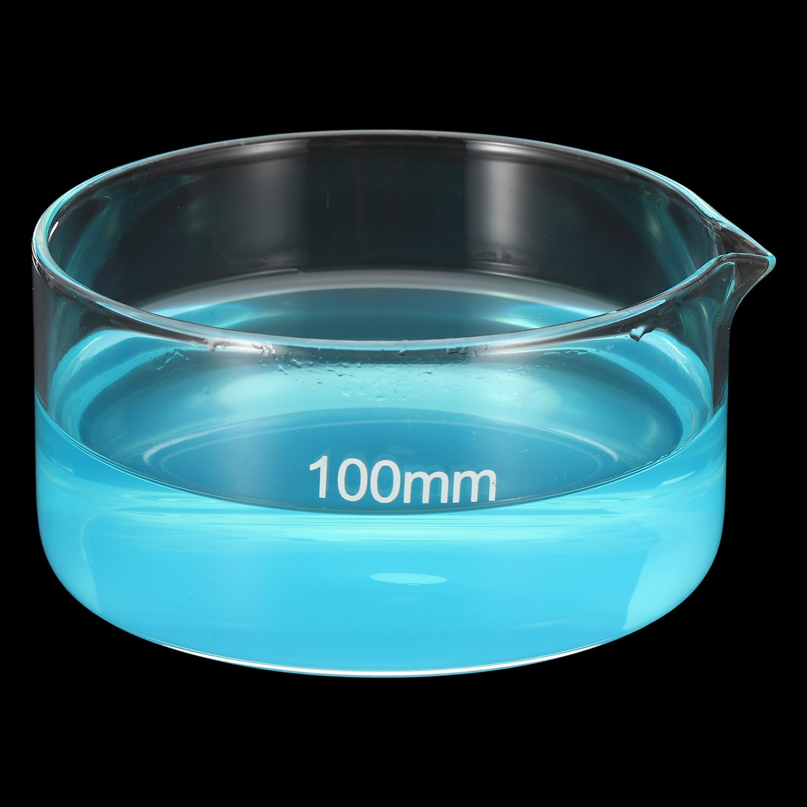 PATIKIL 250ml Cristallisoir, Cristallisoir En Verre Borosilicate Avec Bec Fond Plat Plat De Laboratoire Plats D'évaporation Transparent Pour Laboratoire Cuisine Science Salle De Classe