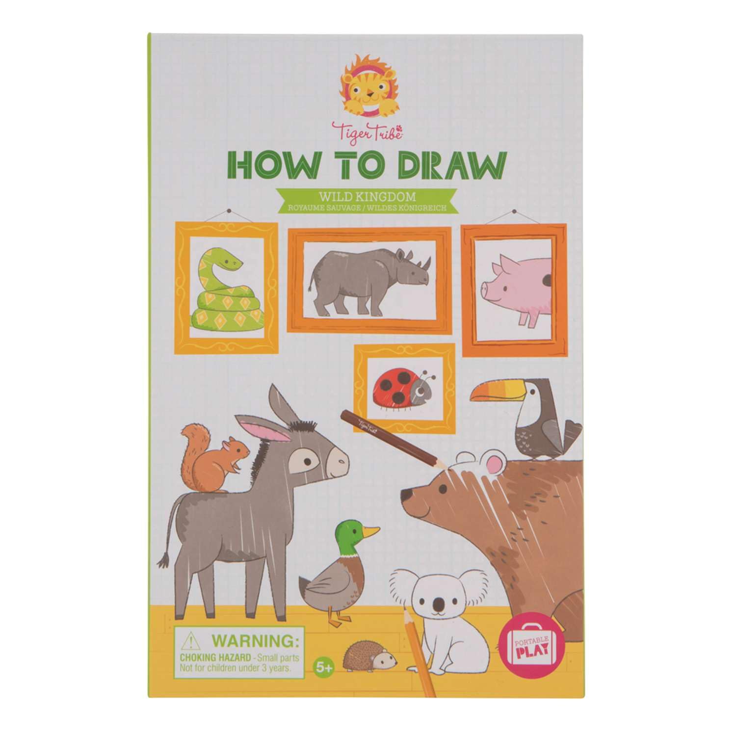 Tiger Tribe How to Draw On Wild Kingdom Drawing Set