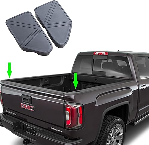 JKCOVER - Fundas de bolsillo para riel de cama compatibles con Chevy Silverado/GMC Sierra 1500 2014-2018 y 2015-2019 Silverado/Sierra 2500/3500 HD,