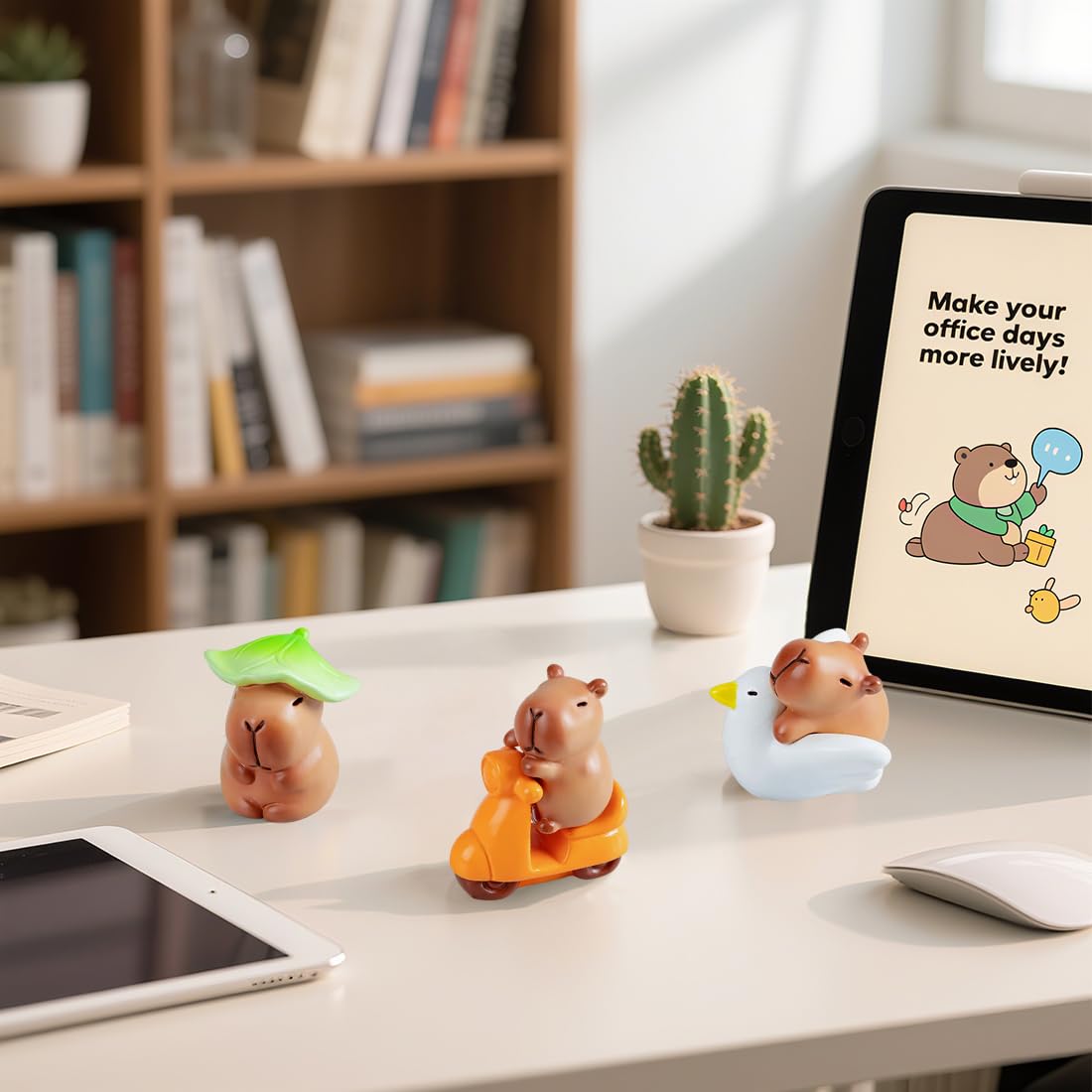 20 Stück Mini-Capybara Figuren Aus Harz – Teilweise Leuchtend Im Dunkeln, Für Deko & Miniaturlandschaften