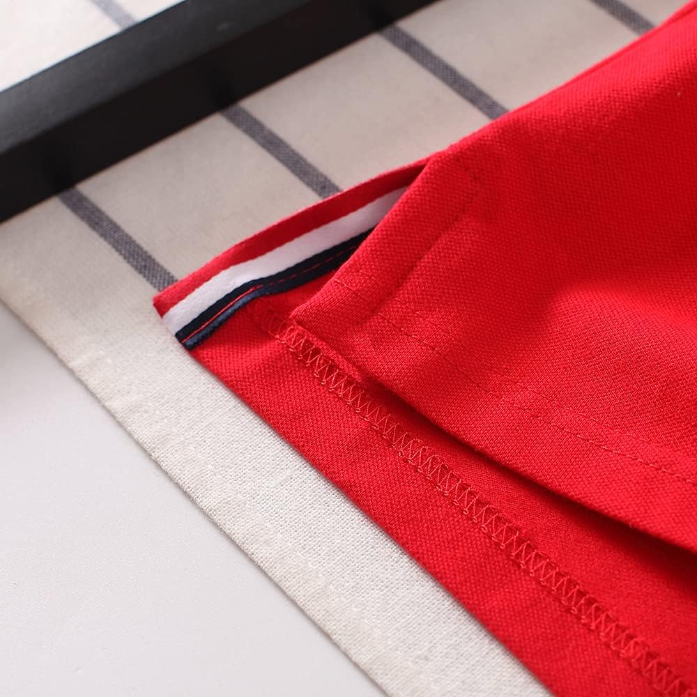 Boys Polo Shirt Short Sleeve School Uniforms Breathable Golf Shirts for Boys