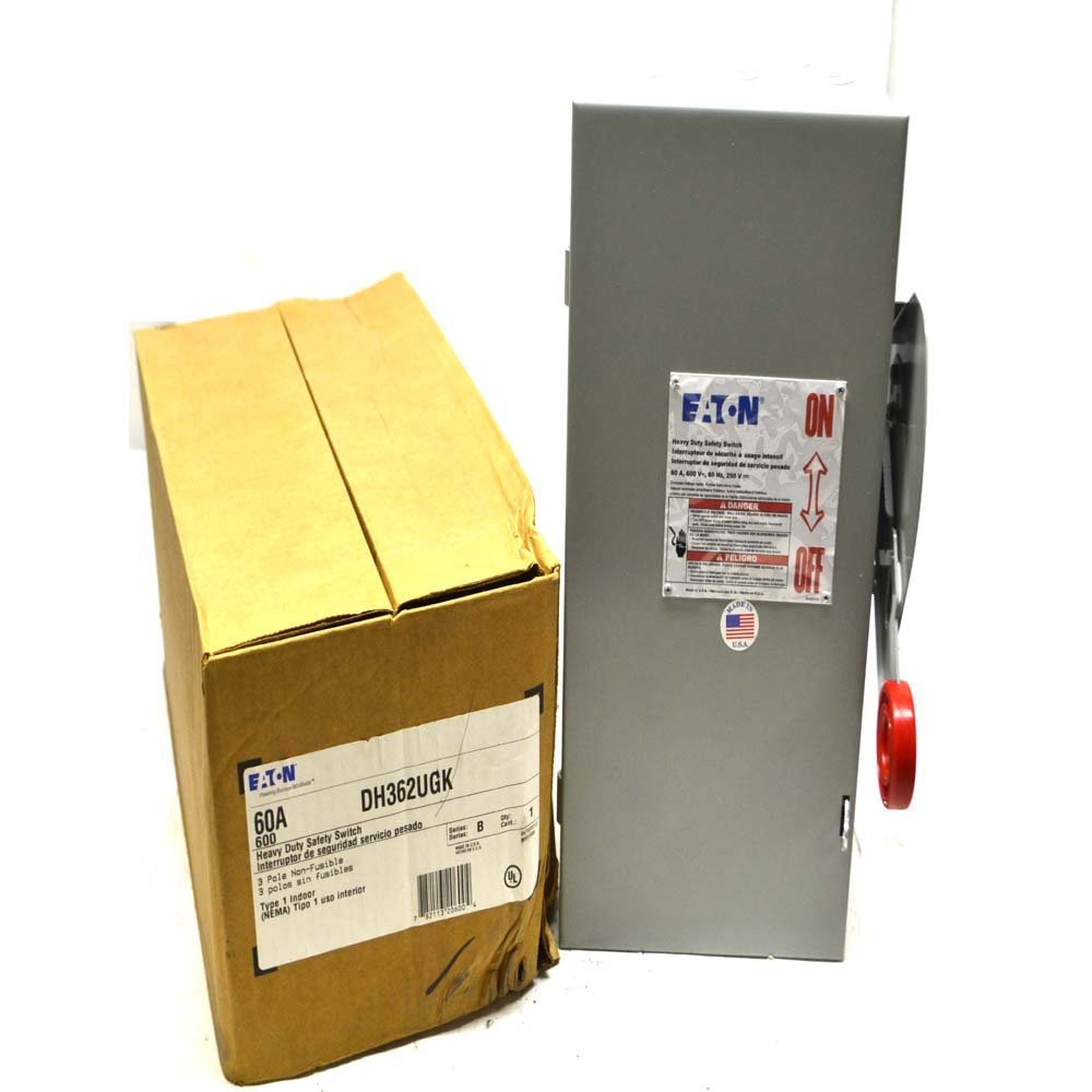 3phase Disconnect Eaton DH362UGK Safety Switch - 60A 3P Non-Fusible ...