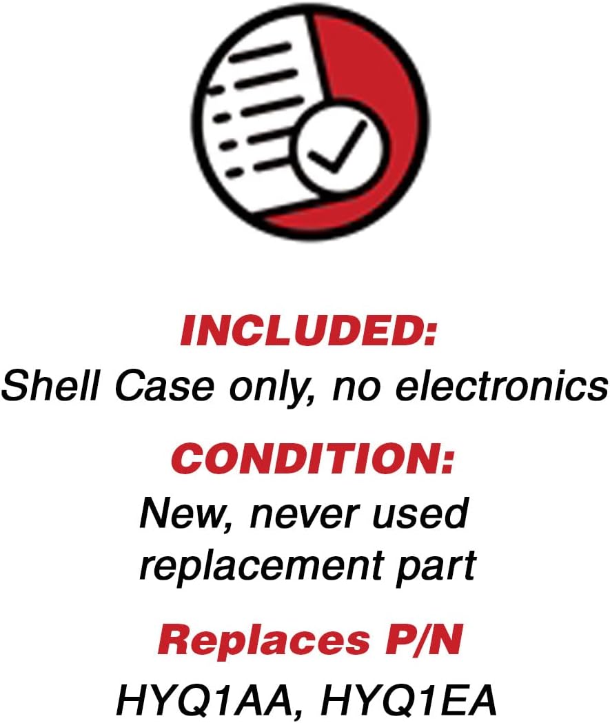 KeylessOption Keyless Entry Remote Key Fob Case Shell Button Pad Outer Cover Housing for Chevy GMC HYQ1AA
