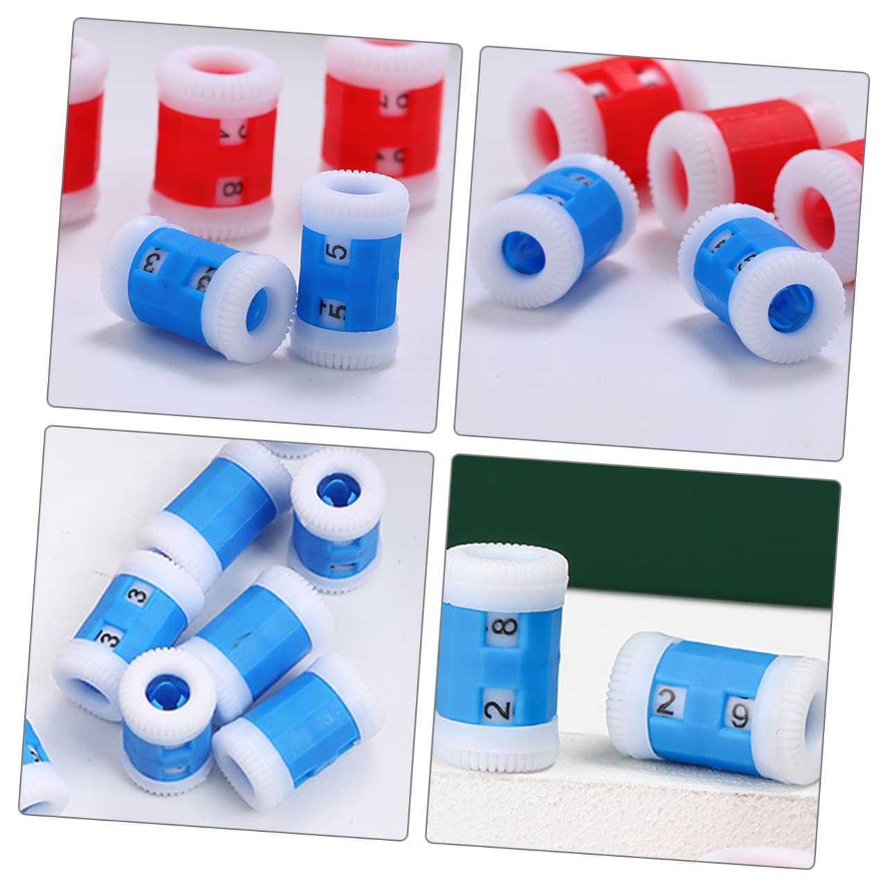 100 Piezas Contador De Hileras De Tejido Simplificar El Contador De Tejer Contador De Ganchillo Liso Simplificar El Contador De Puntadas Arte De Tejer El Plastico Blue SEWOART