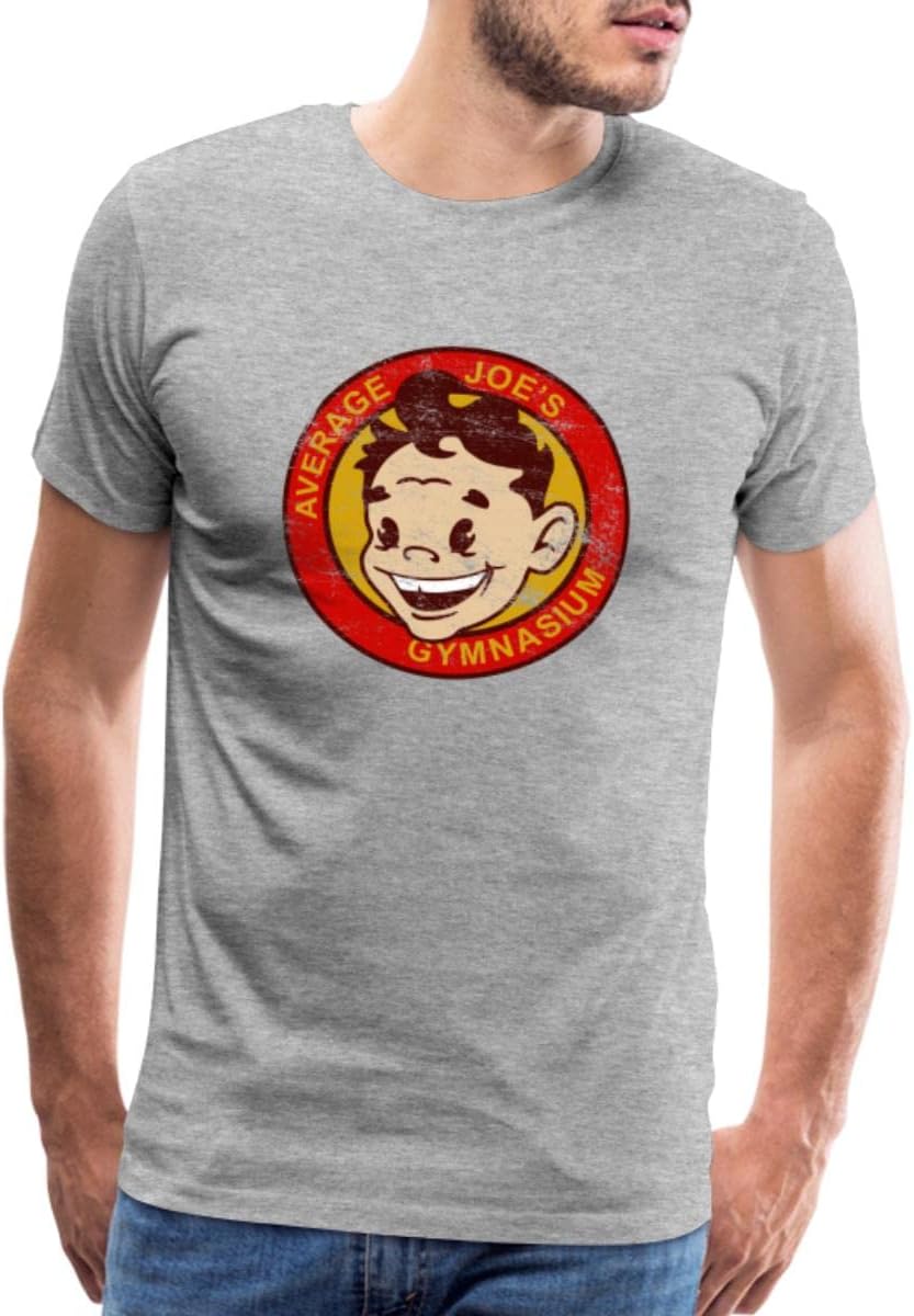 Average Joe's Gymnasium Men's Premium T-Shirt Grey Cotton T-Shirt - Regular Fit, Printed T-Shirts for Men