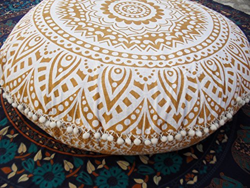 Mandala Kissen Häkeln Anleitung Kostenlos - Traditional Jaipur Bodenkissen, Mandala-Bodenkissen, groß, dekoratives