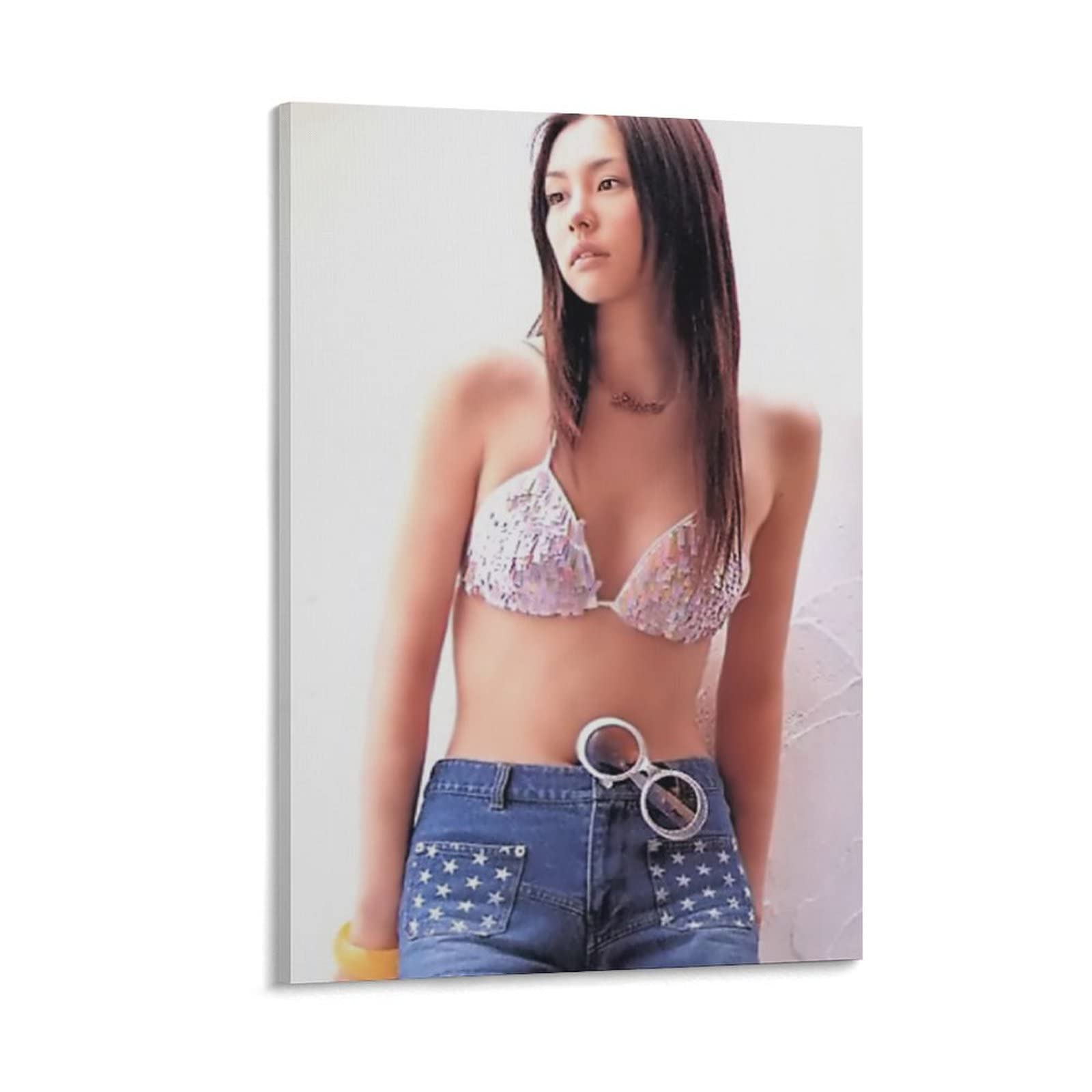 Amazon.co.jp: 米倉涼子写真ビキニ壁飾りポスター キャンバス 芸術