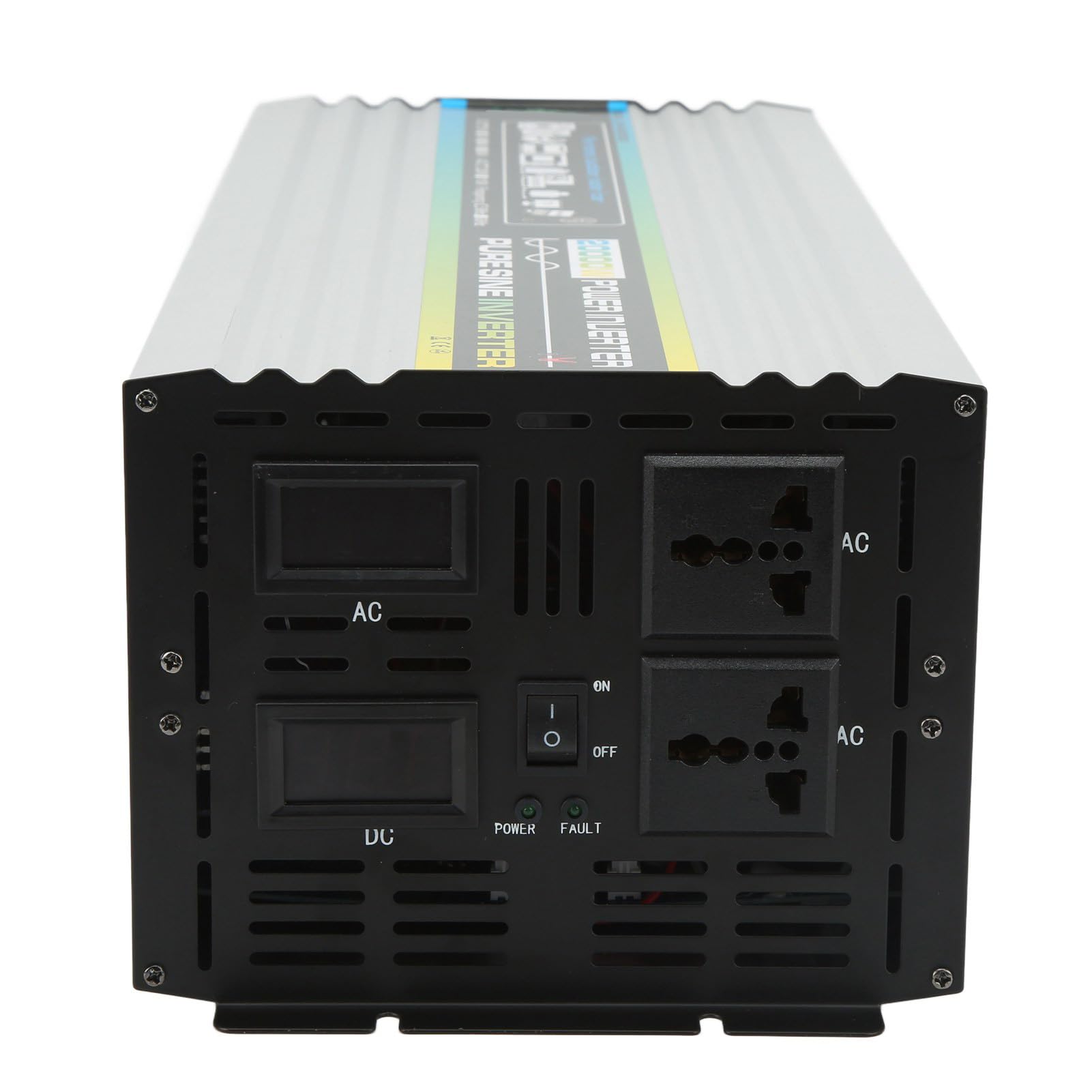 Changor Inverter a Onda Sinusoidale Pura da 4000 W con Controllo Intelligente della Temperatura per, Barche e Applicazioni Solari Lega di Alluminio 17,2x7,1x5,3 Pollici (DC48V)