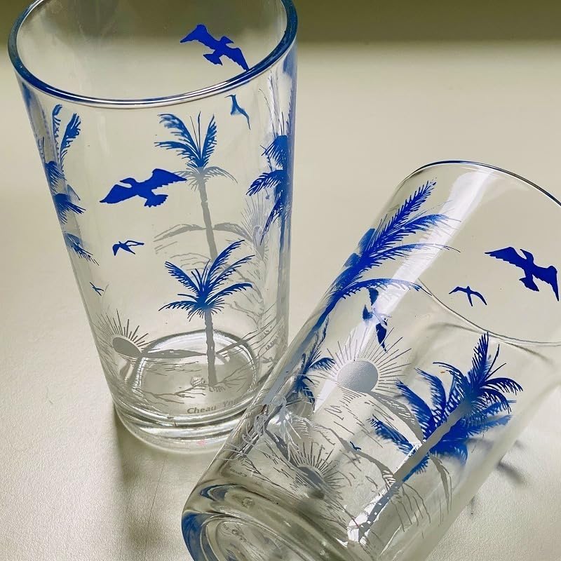 80年代 ビンテージ 沖縄観光記念 琉球ガラス ヤシの木 南国