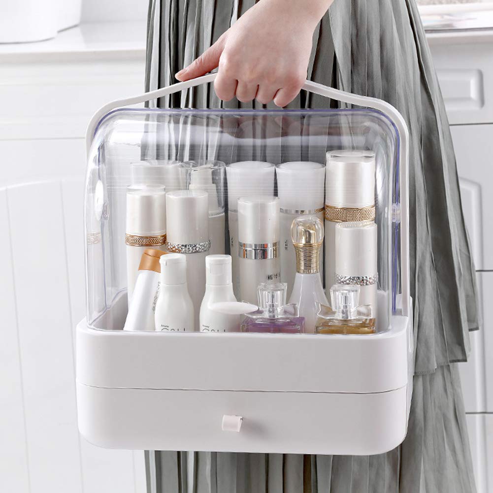 Caja Organizador De Maquillaje, Organizador De Cosméticos, Compartimento De Almacenamiento De Cosméticos con Múltiples Funciones Saludable