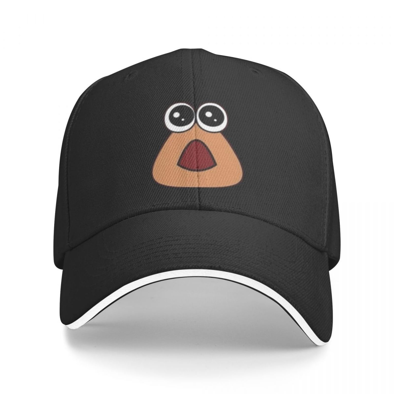 pou Hambriento :(Gorra de béisbol de Espuma para Fiesta Sombrero Hombre para el Sol Sombrero para niños Diseñador Hombre Mujeres