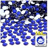 144pc Rhinestones Round 7mm - 34ss Flatback Royal Blue RBL